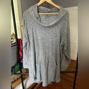 Torrid Super Soft Plush Cowl Neck Sweater | 3 | Grey